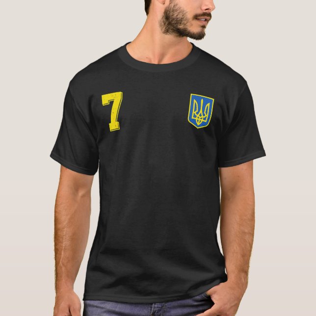 Jersey Ukrainas fotbollsspelare T Shirt (Framsida)