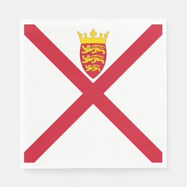 Jerseyflagga Pappersservett (Framsidan)