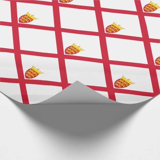 Jerseyflagga Presentpapper (Hörn)