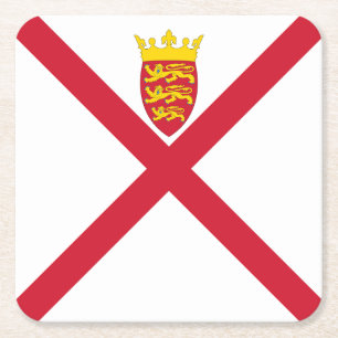 Jerseyflagga Underlägg Papper Kvadrat