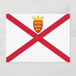 Jerseyflagga Vykort