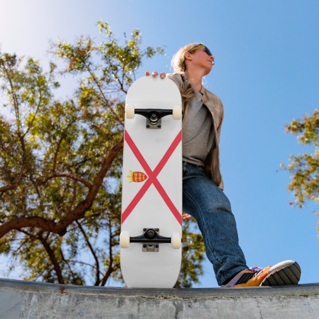 Jerseys flagga mini skateboard bräda 18,5 cm (Utomhus 1)
