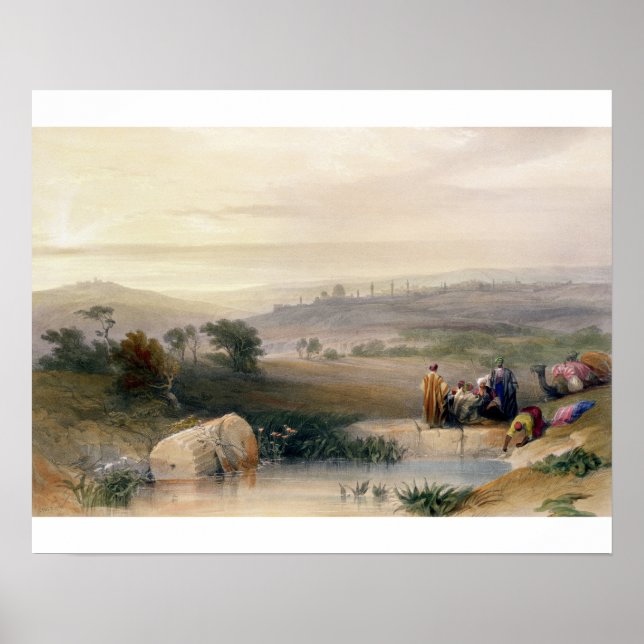 Jerusalem, 1839, tallrik 22 från volym I av " Poster (Framsidan)
