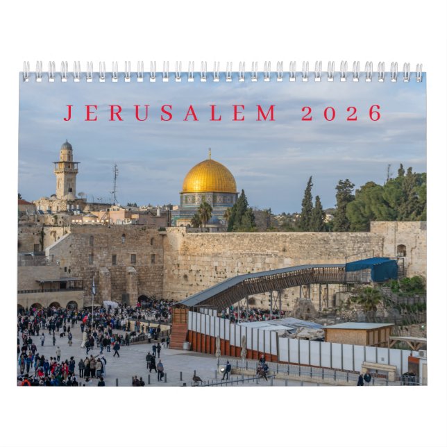 Jerusalem 2026-kalender kalender (Omslag)