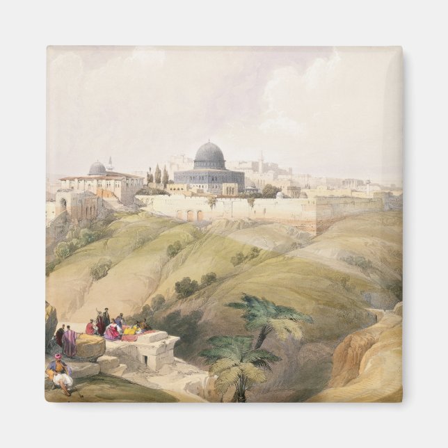 Jerusalem, 9 april 1839, tallrik 16 från volym I Magnet (Framsidan)