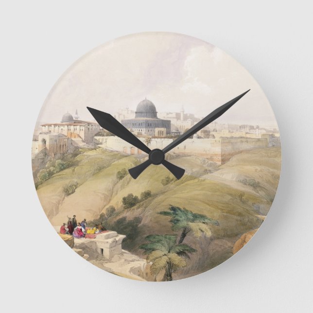 Jerusalem, 9 april 1839, tallrik 16 från volym I Rund Klocka (Framsida)
