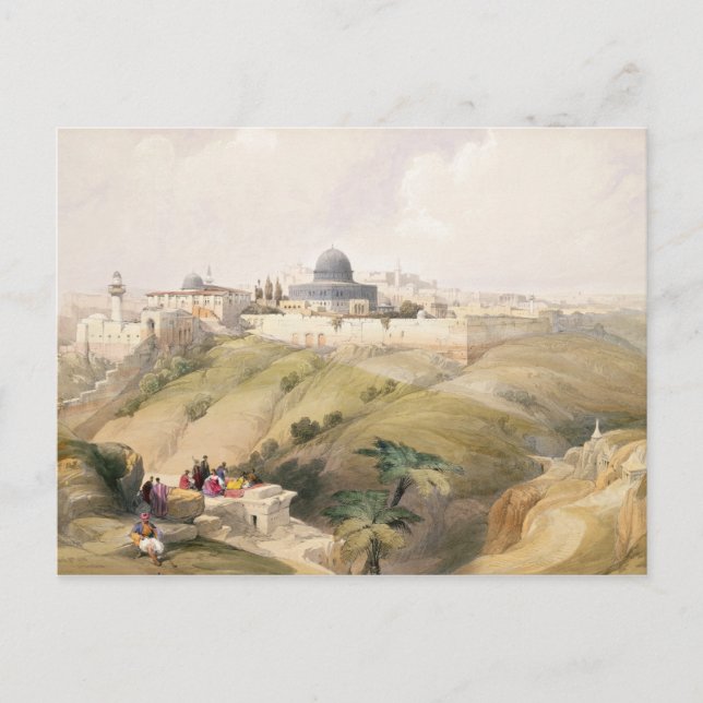 Jerusalem, 9 april 1839, tallrik 16 från volym I Vykort (Framsida)