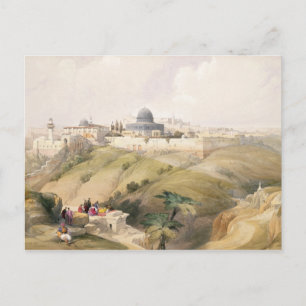 Jerusalem, 9 april 1839, tallrik 16 från volym I Vykort