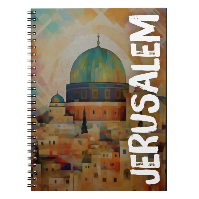 Jerusalem Al Quds Peace Justice and Freedom Anteckningsbok (Framsidan)