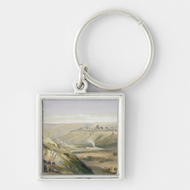 Jerusalem April 5th 1839, pläterar 18 från volym Fyrkantig Silverfärgad Nyckelring (Framsidan)
