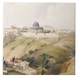 Jerusalem April 9th 1839, pläterar 16 från volym Kakelplatta