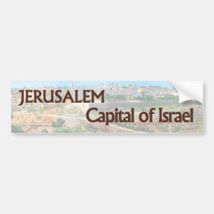 Jerusalem ÄR huvudstaden av den Israel bildekalet Bildekal