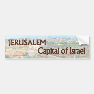 Jerusalem ÄR huvudstaden av den Israel bildekalet Bildekal