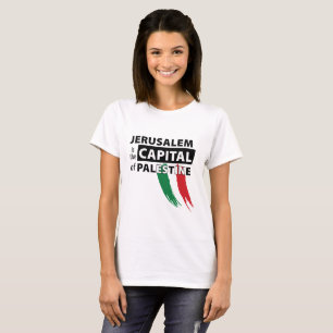 Jerusalem är huvudstaden av den Palestina T-tröj T Shirt