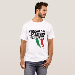 Jerusalem är huvudstaden av den Palestina T-tröj Tee
