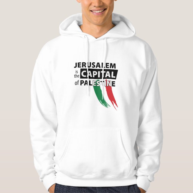 Jerusalem är Palestinas huvudstad Hoodie (Framsida)