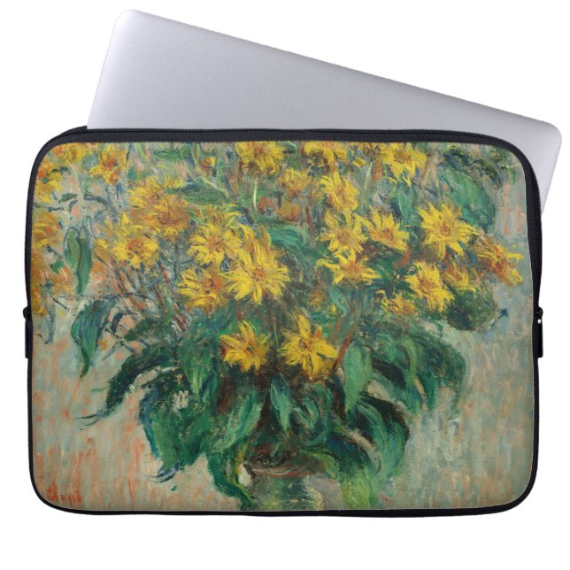 Jerusalem Artichoke Flowers - Claude Monet Laptop Fodral (Framsidan)