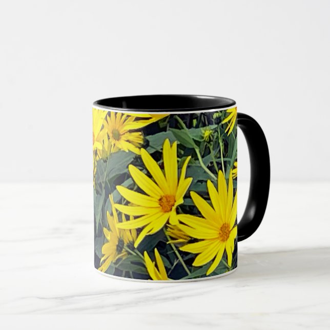 Jerusalem Artichoke Flowers Mugg (Framsida höger)
