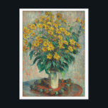 Jerusalem Artichoke Flowers Painting by Monet Vykort<br><div class="desc">Jerusalem Artichoke Flowers (1880) av Claude Monet</div>
