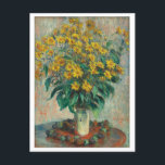 Jerusalem Artichoke Flowers Painting by Monet Vykort<br><div class="desc">Jerusalem Artichoke Flowers (1880) av Claude Monet</div>