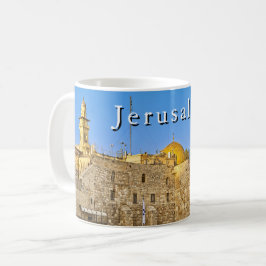 Jerusalem av guld kaffemugg