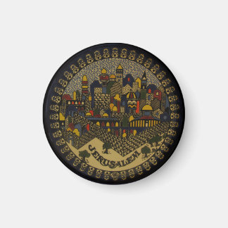 Jerusalem Ceramic Magnet