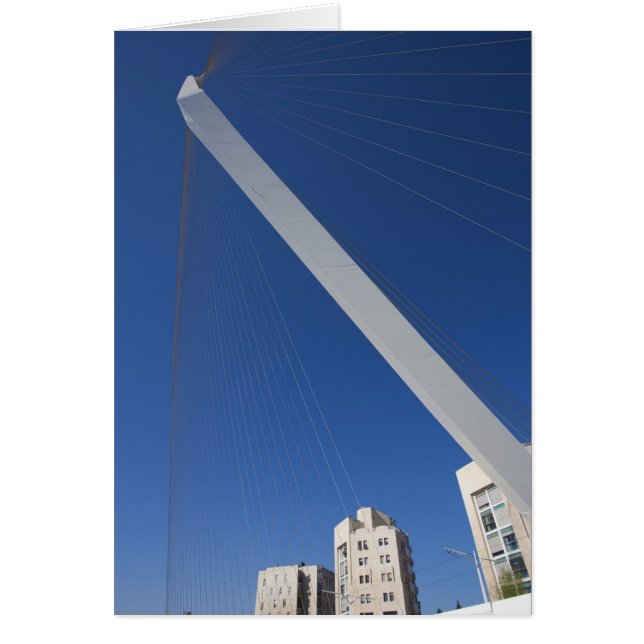 Jerusalem Chords Bridge Hälsningskort (Framsidan)
