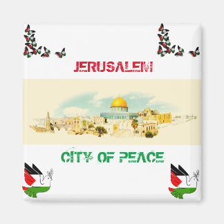 Jerusalem City of P[eace Fridge Magnet Souvenir