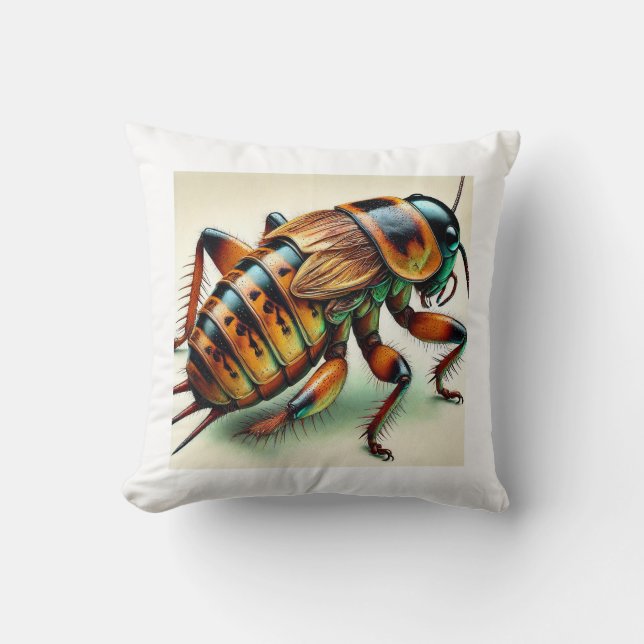 Jerusalem cricket 130924IREF210 - Watercolor Kudde (Framsida)