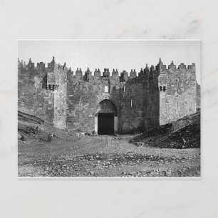 Jerusalem Damaskus Grind Vintage 1870 Foto Vykort