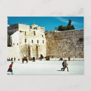 Jerusalem, den Westerna muren Vykort