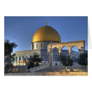 Jerusalem Dome Hälsningskort