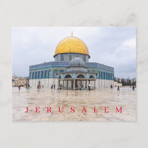 Jerusalem Dome of the chain view vykort