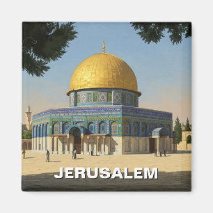 Jerusalem Dome of the Sten Travel Magnet