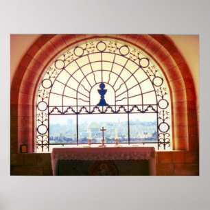 Jerusalem "Dominus Flevit" kapell, Mount of Olives Poster