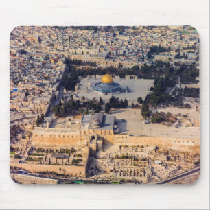 Jerusalem för stad för tempelmontering gammal musmatta