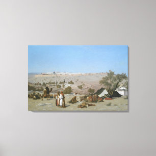 Jerusalem från Mountet of Olives 1880 Canvastryck