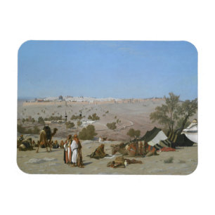 Jerusalem från Mountet of Olives 1880 Magnet