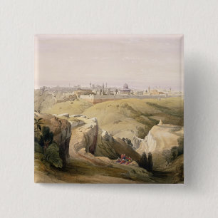 Jerusalem från Mountet of Olives, April 8th 1839 Knapp