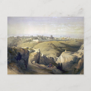 Jerusalem från Olife Roberts David-berget Vykort