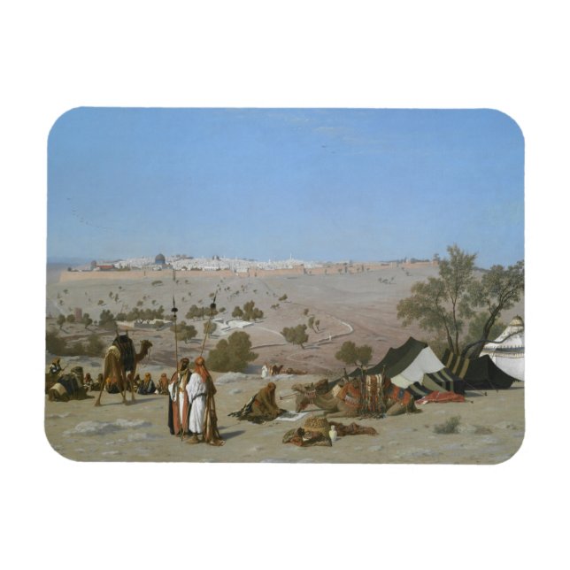 Jerusalem från Olivberget | 1880 Magnet (Horisontell)