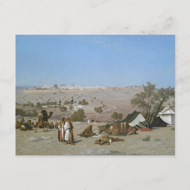 Jerusalem från Olivberget | 1880 Vykort (Framsida)