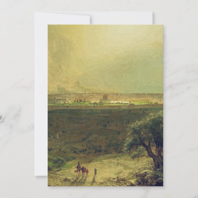 Jerusalem från Olivberget Inbjudningar (Framsida)