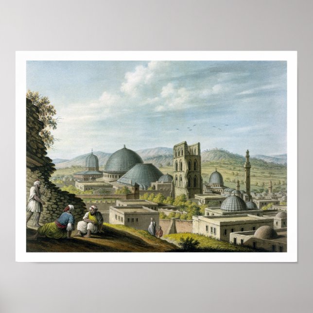 Jerusalem från Väster, pub. av William Watts, 18 Poster (Framsidan)