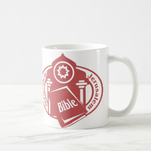 Jerusalem frimärke kaffemugg