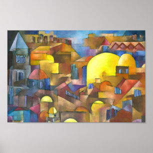 Jerusalem Gamla staden Poster