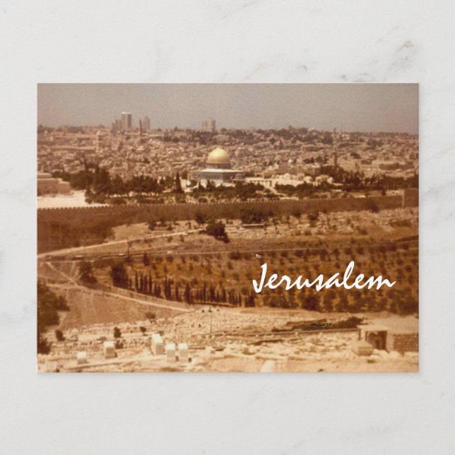 Jerusalem Guld Postcards Vykort (Framsida)
