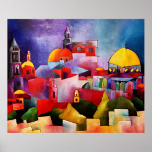 Jerusalem Guld Poster