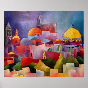Jerusalem Guld Poster