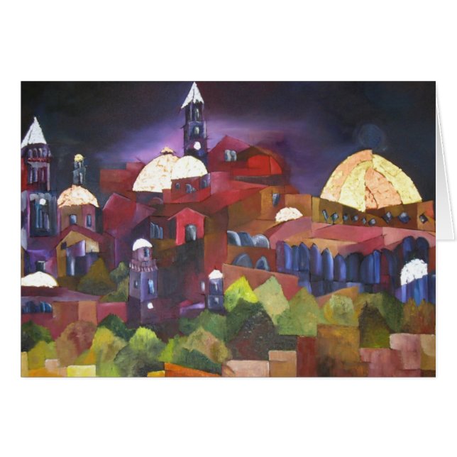 Jerusalem Hälsningskort (Framsidan Horizontal)